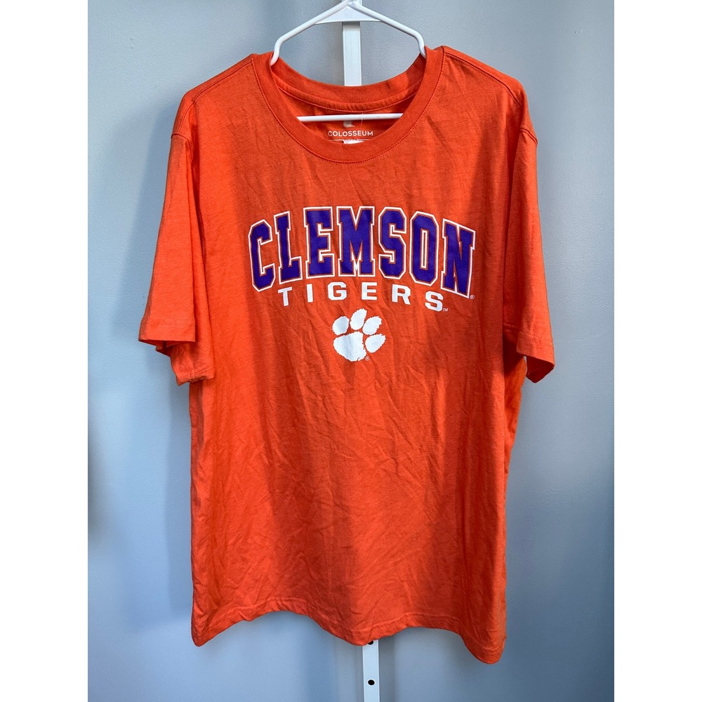 Clemson Tigers Colosseum NCAA Football Graphic T-Shirt Mens XXL Orange- BNWT